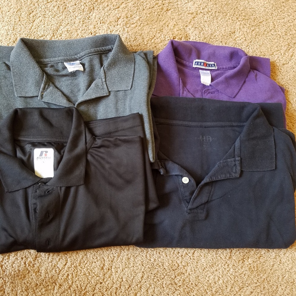 3XL Men's Short Sleeve Polo Shirts
